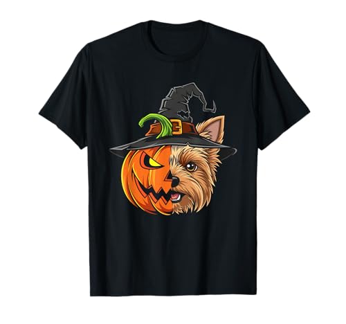 Yorkshire Terrier Kürbis Jack O Laterne Halloween Herren Damen T-Shirt Yorkshire Terrier Kürbis Jack O Laterne Halloween Herren Damen T-Shirt von Yorkshire Terrier Lovers Halloween Pumpkin Outfits