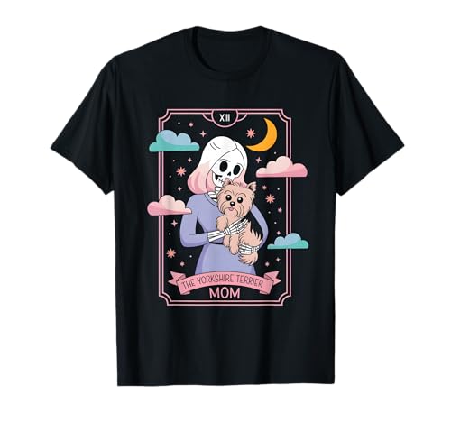 Die Yorkshire-Terrier-Mama T-Shirt von Yorkshire Terrier Mama Tarot