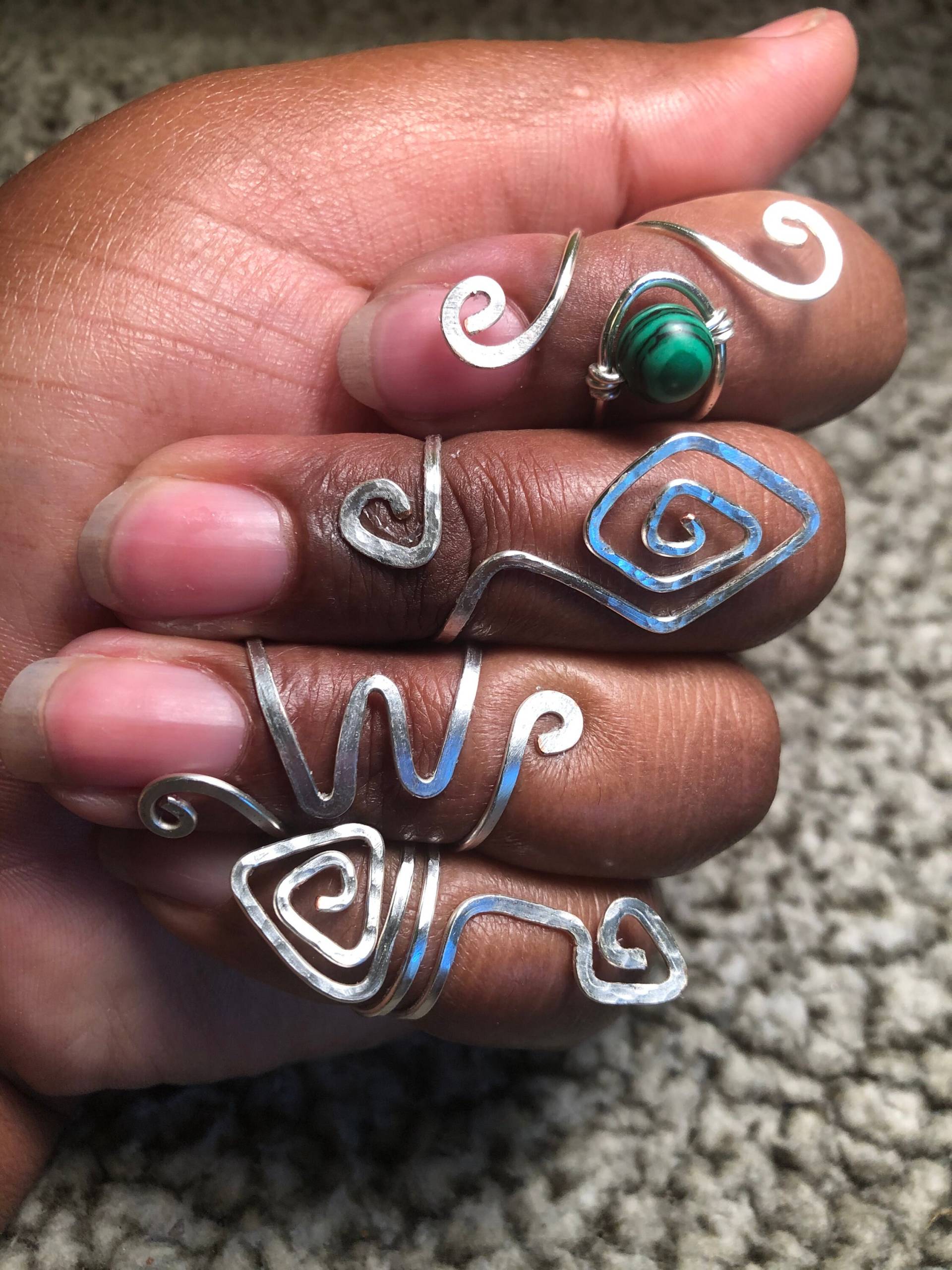 Yormuhjesty Silber Midi Ringe Yormuhjesty Silber Midi Ringe von YormuhjestyCreations