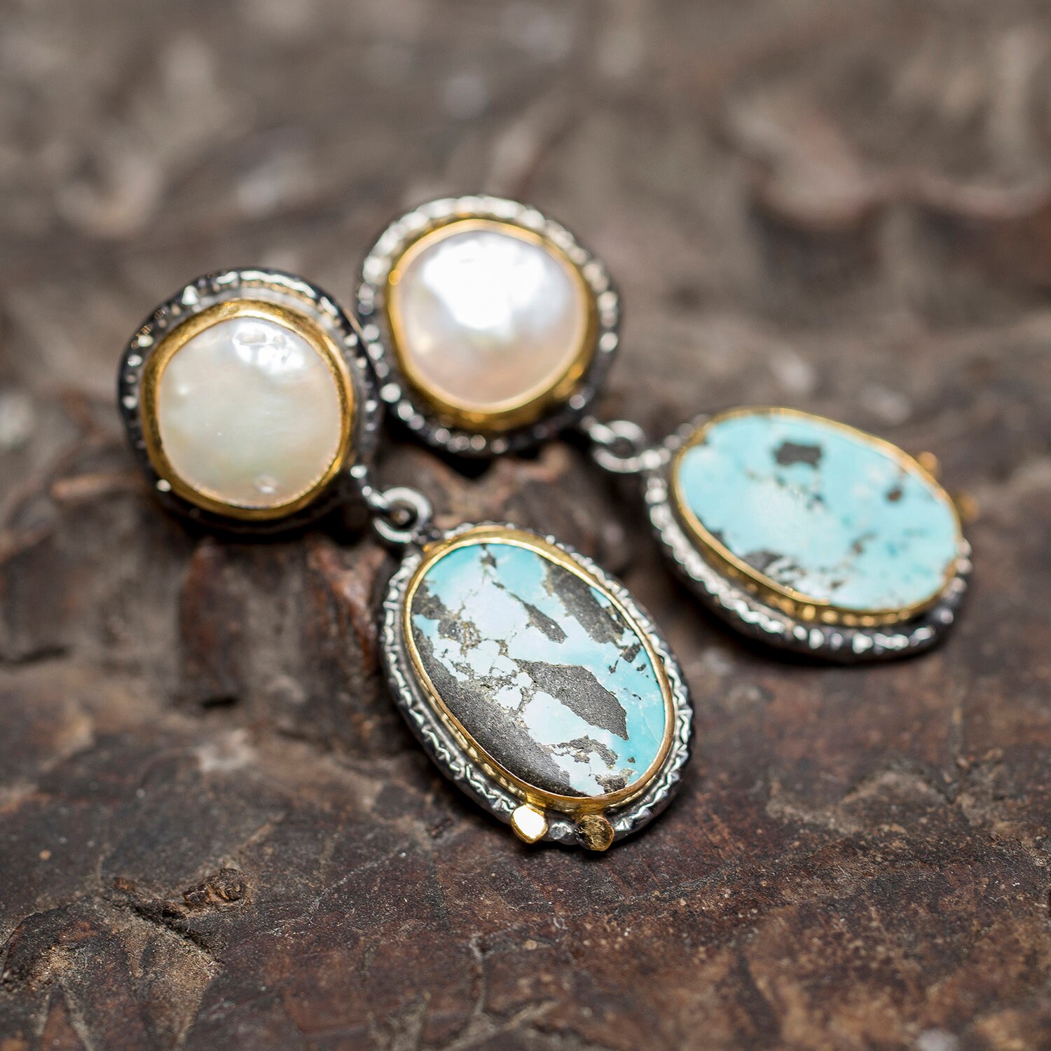 Handgefertigter Schmuck, Türkiser Türkise Ohrringe, Einzelstück Perlenohrringe, Muttertagsgeschenk, Geschenk Für Liebhaber Handgefertigter Schmuck, Türkiser Türkise Ohrringe, Einzelstück Perlenohrringe, Muttertagsgeschenk, Geschenk Für Liebhaber von YorukCollection