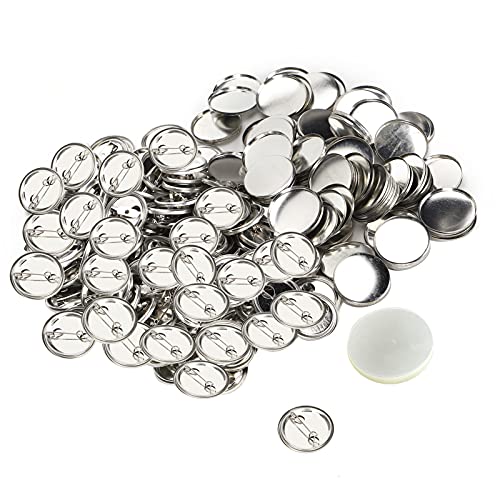 Blanko-Abzeichen, 100 Set Bastel-Abzeichen-Kit, Blanko-Abzeichen, Button Press Blanko-Abzeichen, Pin-Abzeichen- 25 Mm 32 Mm Optional (32mm) von Yosoo Health Gear