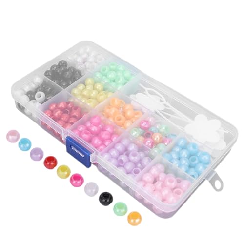 Yosoo Bunt Mini Haarclips, 365 Stück Mini Perlen Haarspangen Haar Klammer Kunststoff Regenbogen Perlen Clip für Mädchen Frauen von Yosoo