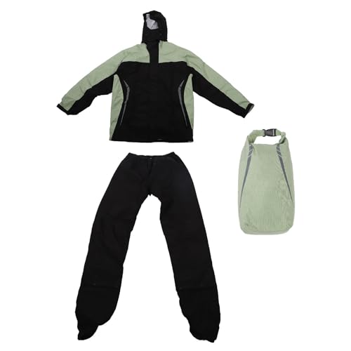 Motorrad Regenanzug, Reiten Im Freien Ganzkörper Split -Regenjacke und Hosen mit Versteckten Schuhabdeckungen Camping -Wanderwaren (M) von Yosoo
