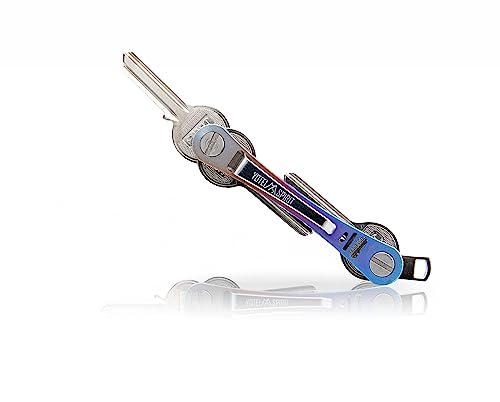 Yotei Spirit® Key Organizer Keychain - Compact Key Holder Keychain, Milimalist Pocket Keychain, Smart Keybar up to 14 Keys, Gebranntes Titan, Einheitsgröße von Yotei Spirit