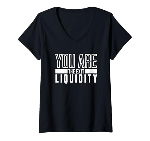 Damen Sie sind der Exit Liquidity Crypto Humor Trading T-Shirt mit V-Ausschnitt Damen Sie sind der Exit Liquidity Crypto Humor Trading T-Shirt mit V-Ausschnitt von You Are The Exit Crypto Humor Traders