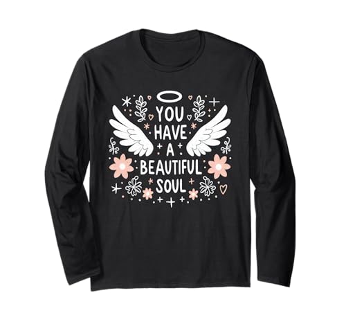 You Have A Beautiful Soul Positive Passing Kids Scribble Langarmshirt von You Have A Beautiful Soul Positive Kids Scribble