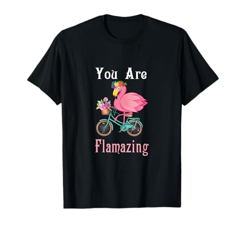 You are flamazing Flamingo Fahrrad Blume Bekleidung Damen Herren T-Shirt You are flamazing Flamingo Fahrrad Blume Bekleidung Damen Herren T-Shirt von You are flamazing Flamingo bicycle flower T-Shirt