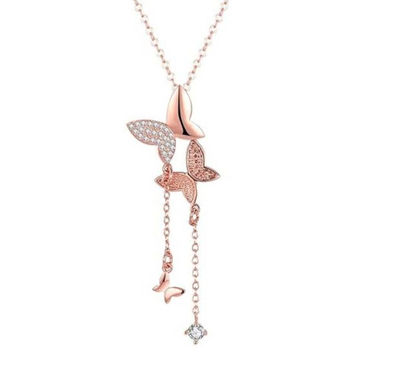 YouBella Collier Stylish Schmetterling langer Kette Halskette Für Frauen & Mädchen (Ideal zum Verschenken und für den persönlichen Gebrauch), Material: Messing, Modischer Kunstschmuck von YouBella