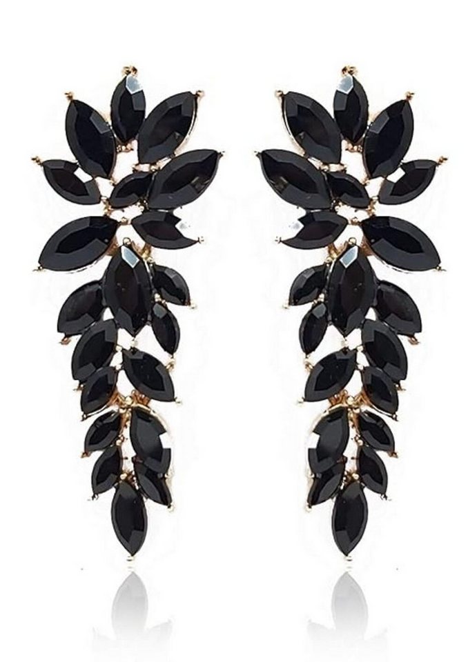 YouBella Ohrhänger-Set Kristalltropfen und Dangler Ohrringe Für Frauen & Mädchen (Inhalt der Packung: Paar Ohrringe x 1, Perfekt für besondere Anlässe & Office Wear), Vergoldet Modische künstliche Schmuck von YouBella