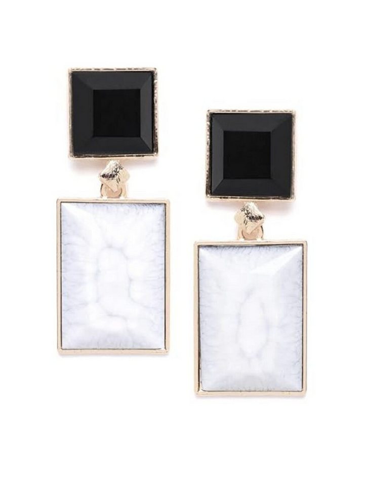 YouBella Ohrhänger-Set Schmuck Ohrringe Schwarz & Weißer Punkt für Mädchen & Frauen (Enthaltene Komponenten: 1 Paar Ohrringe, Fashion, Suitable For All Occasions), Best For Gifting Wedding -Die Farben können variieren von YouBella