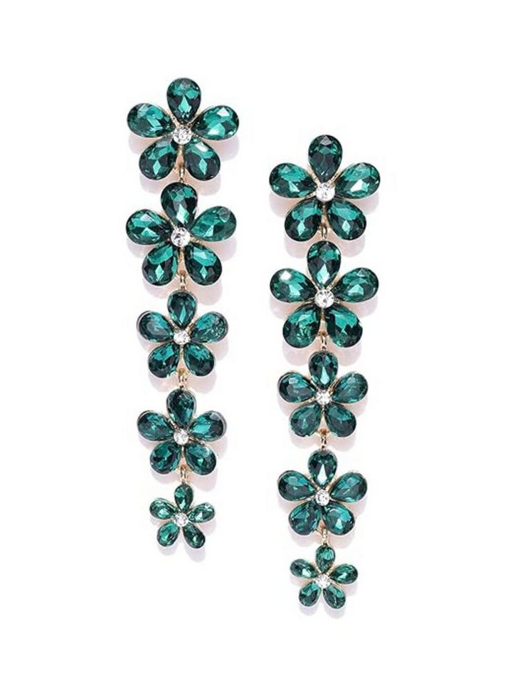 YouBella Ohrhänger-Set Vergoldete Ohrringe Dangler Floral Für Frauen & Mädchen (Enthaltene Komponenten: 1 Paar Ohrringe, Zum Verschenken & Hochzeit, Perfect For Special Occassions), StilvolleOhrringe von YouBella