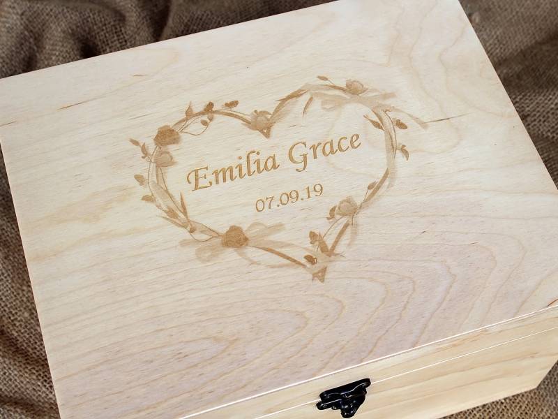 Personalisierte Andenken-Box, Benutzerdefinierte Schmuck-Holz-Box, Geschenk Für Sie von YouCanMAKEitPERSONAL