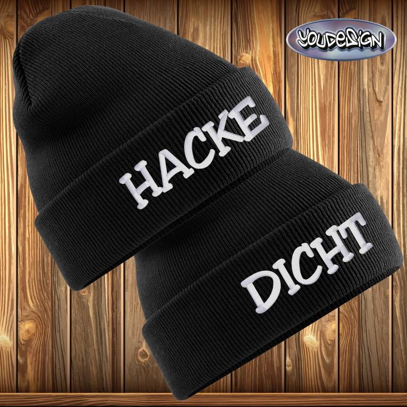 Hacke Dicht Beanie Mütze Partner Hat von YouDesign24