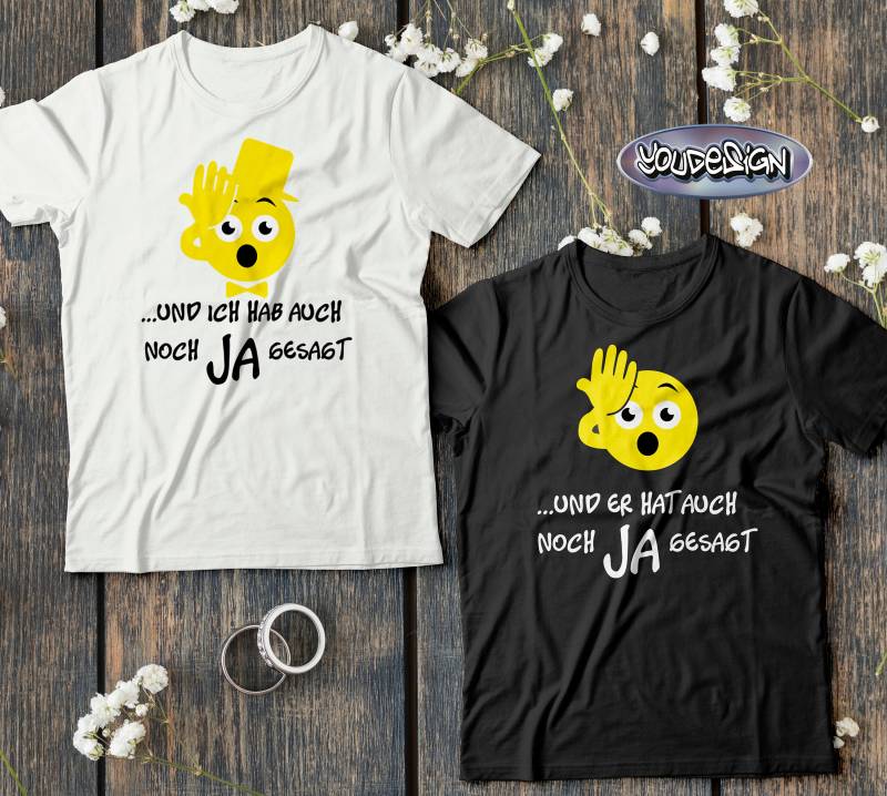 Jga Shirt Junggesellenabschied T-Shirt Bachelor Party Wolfsrudel Und Ich Hab Auch Noch Ja Gesagt Hangover von YouDesign24