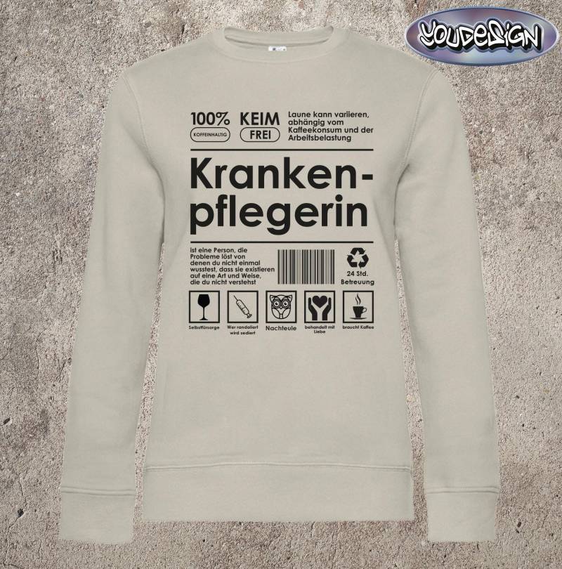 Krankenpflegerin Definition Pulli Pflegerin Premium Crew Neck Geschenk Pflege Xs-3Xl von YouDesign24