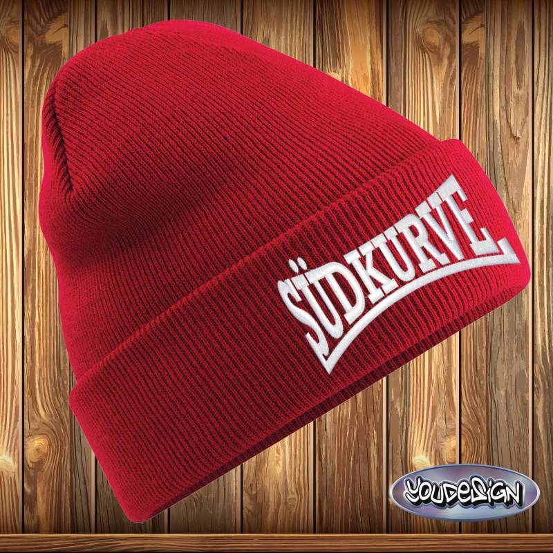 Südkurve Beanie München Mütze Haube Bayern Gestickt von YouDesign24