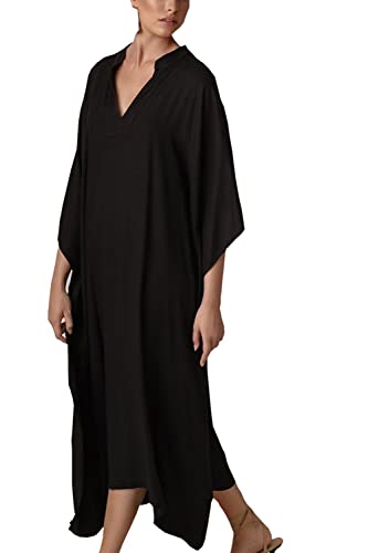 YouKD Damen Langer Kaftan Bohemian Strand Badeanzug Cover Up Kleid Plus Size Robe von YouKD