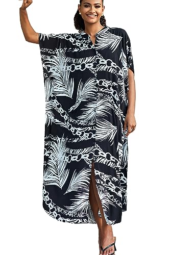 YouKD Damen Sommer Boho Kimono Langes Hemdblusenkleid Große Größe Bademantel Strand Wraps One Size Bademäntel von YouKD