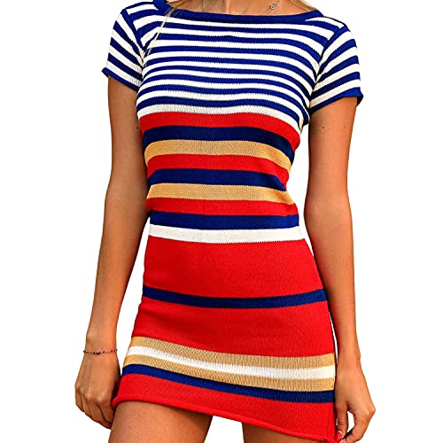 YouKD Damen Strick Tunika Tops Häkelkleid Elegante Loungewear Roben Bikini Vertuschungen von YouKD