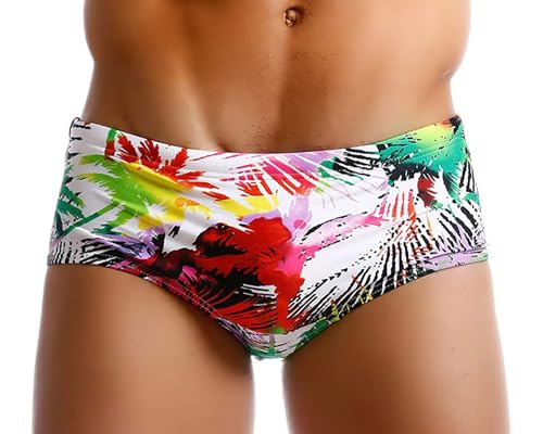 YouKD Herren Badehose Badeanzug Sportliche Bademode Schnell trocknend Swimwear von YouKD