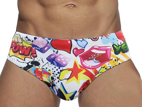 YouKD Herren Badehosen Boxer Badehose Schnell trocknend Strandshorts Surfen Badebekleidung Unterwäsche Badeanzug von YouKD