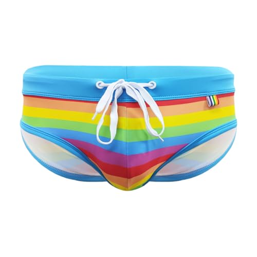 YouKD Herren Bademode Boxer Strandshorts Surfen Badehosen Badehose Schnell Trocknende Unterwäsche Badeanzug Mit Elastischem Kordelzug Swim Brief von YouKD