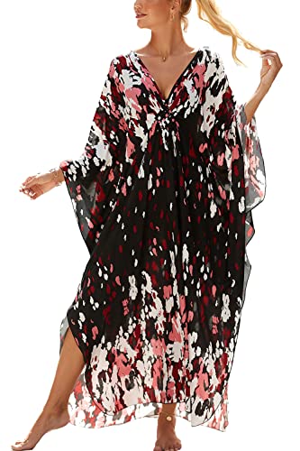 YouKD Sommer lockerer Kaftan Bohemian Beach Bikini Cover Up Dress Plus Size Robe für Frauen von YouKD