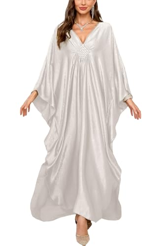 YouKD Wemen's Langes Kaftan-Maxikleid Boho Badeanzug Strand Cover Up Roben Einheitsgröße Loungewear, Größe L, Farbe 5, One size von YouKD