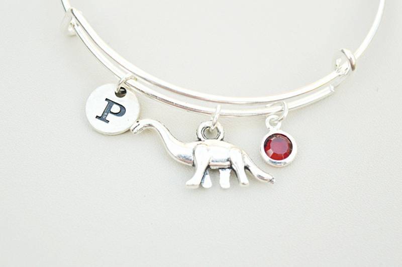 Dinosaurier Armband, Geschenk, Charm, Dino Anhänger, Schmuck, Diplodocus, Brachiosaurus von YouLoveYouShop