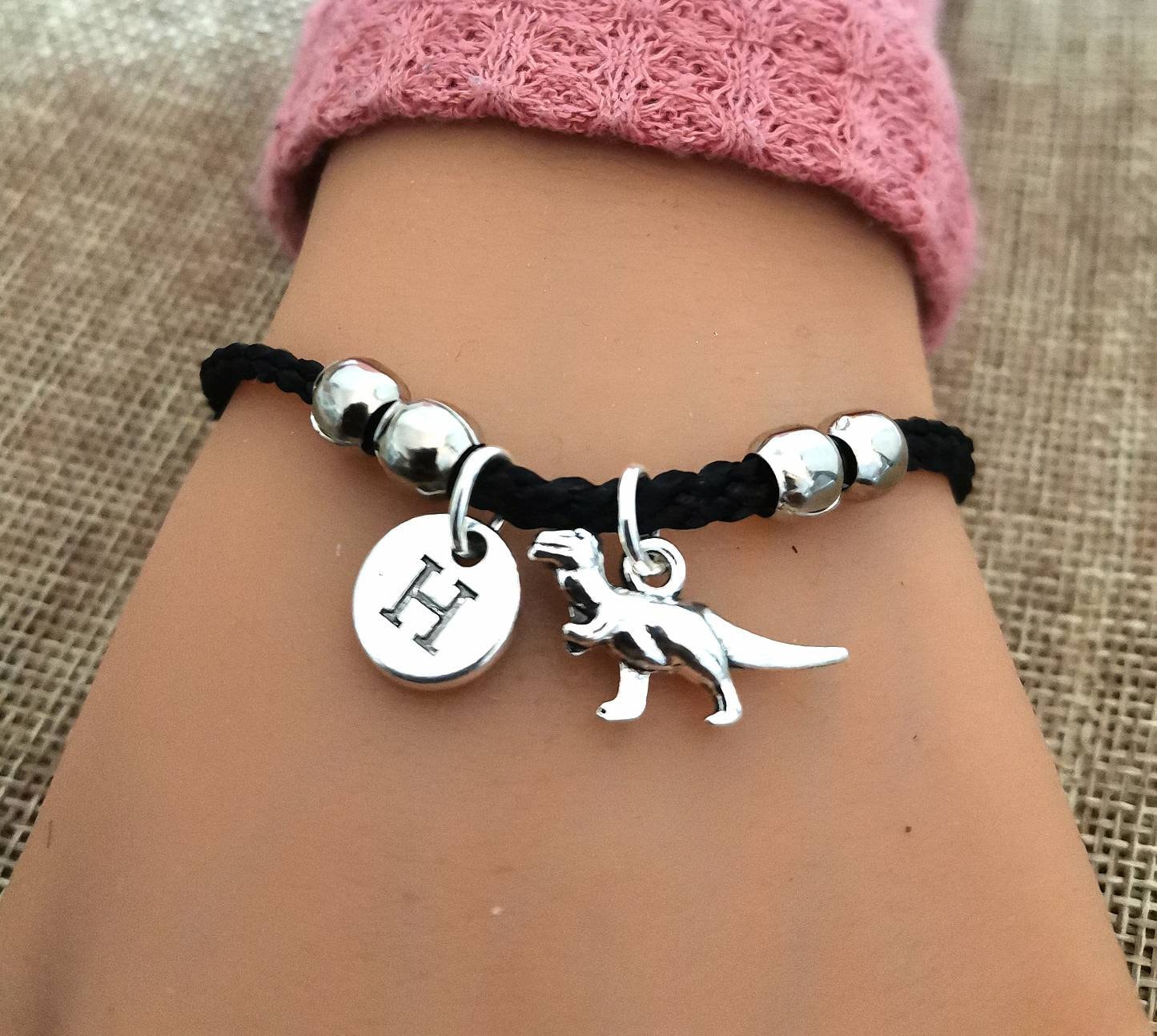Dinosaurier Charm Geschenke, Armband, T-Rex Schmuck, Dinosaurier-Liebhaber, Dino Charme, Tyrannosaurus, Bester Freund von YouLoveYouShop