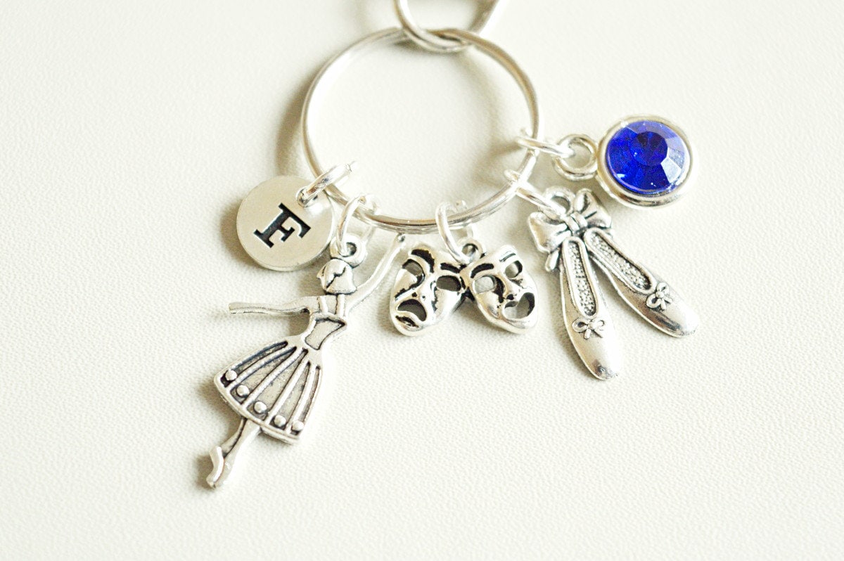 Drama Masken Schlüsselanhänger, Theater Theatergeschenk, Lehrer Geschenk, Student, Crew von YouLoveYouShop