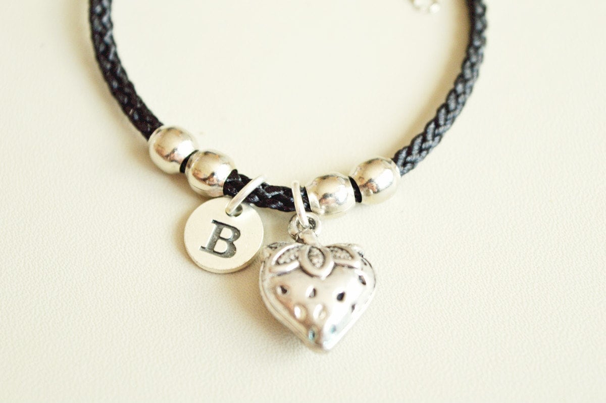 Erdbeer Armband, Erdbeere Geschenk, Frucht Essen Charm, Beere, Schmuck, Personalisiert, Marmelade, Süß, Zucker von YouLoveYouShop