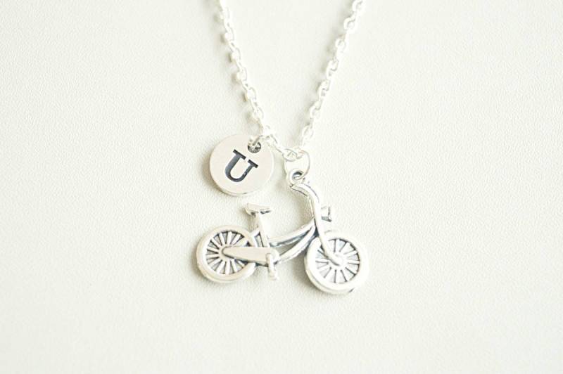 Fahrrad Halskette, Geschenk, Schmuck, Geschenk Für Radfahrer, Silber von YouLoveYouShop