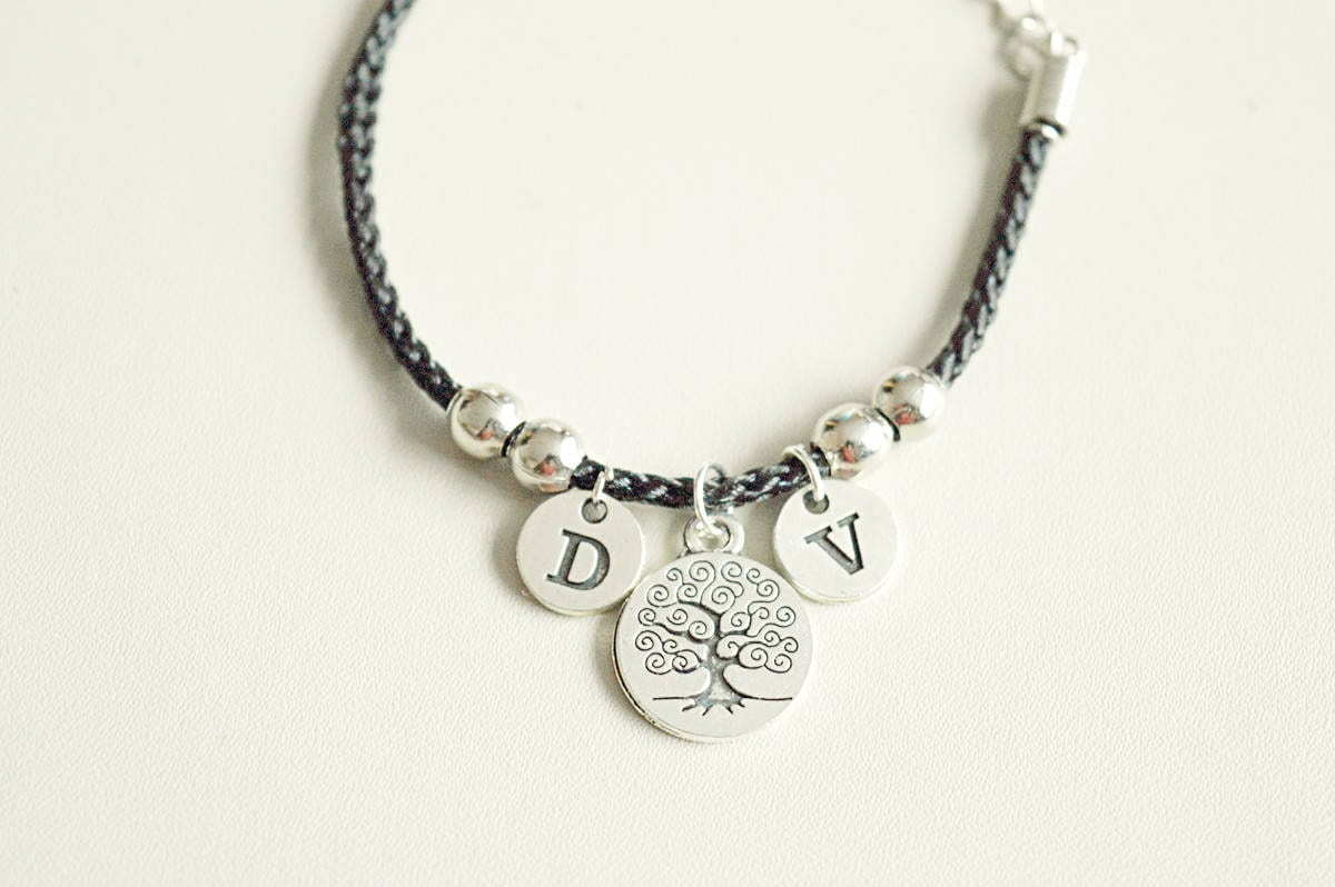Familienbaum Armband, Lebensbaum Armreif, Personalisiertes Charm Familiengeschenk, Geburtsstein von YouLoveYouShop