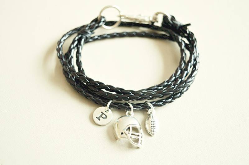 Football Geschenk, Armband, Helm Visor Charm, Footballer, American Football, Bruder, Sohn von YouLoveYouShop