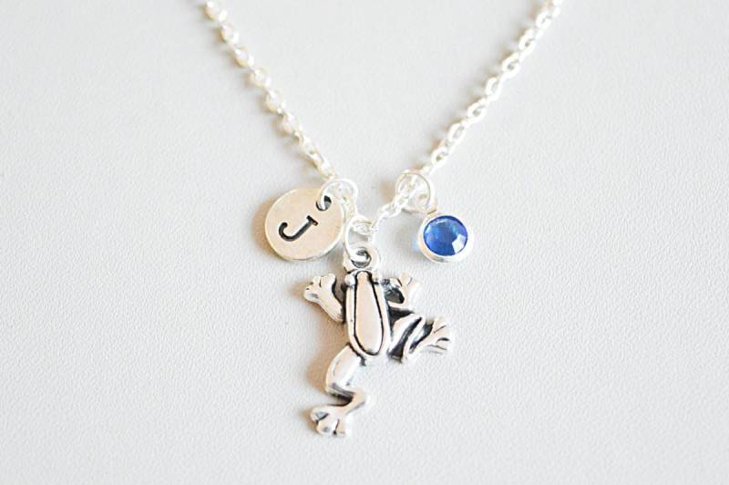 Frosch Halskette, Krötenkette, Silberfrosch, Einfache Schmuck, Täglicher Anhänger, Alltägliche Geschenk von YouLoveYouShop