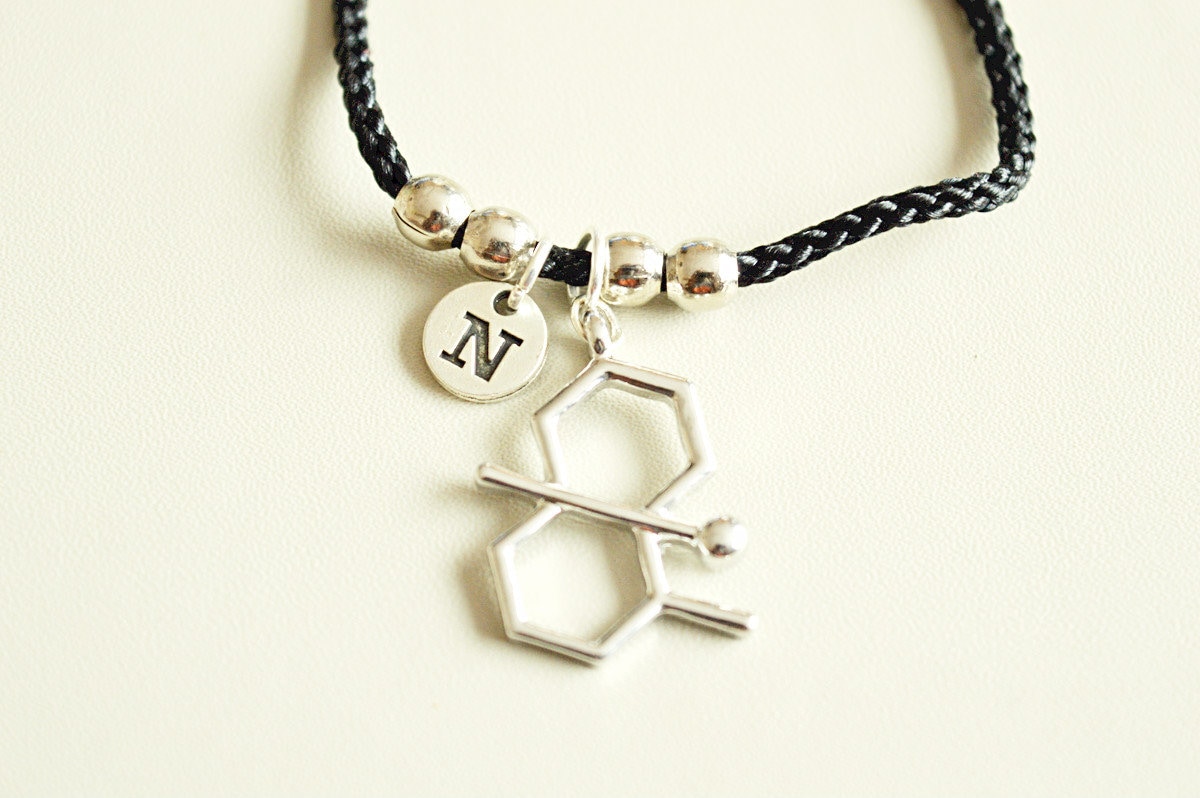 Geosmin Armband, Geschenk, Geek Atom Geschenke, Schmuck, Petrichor Charm, Wissenschaft, Chemie, Erde, Regen von YouLoveYouShop