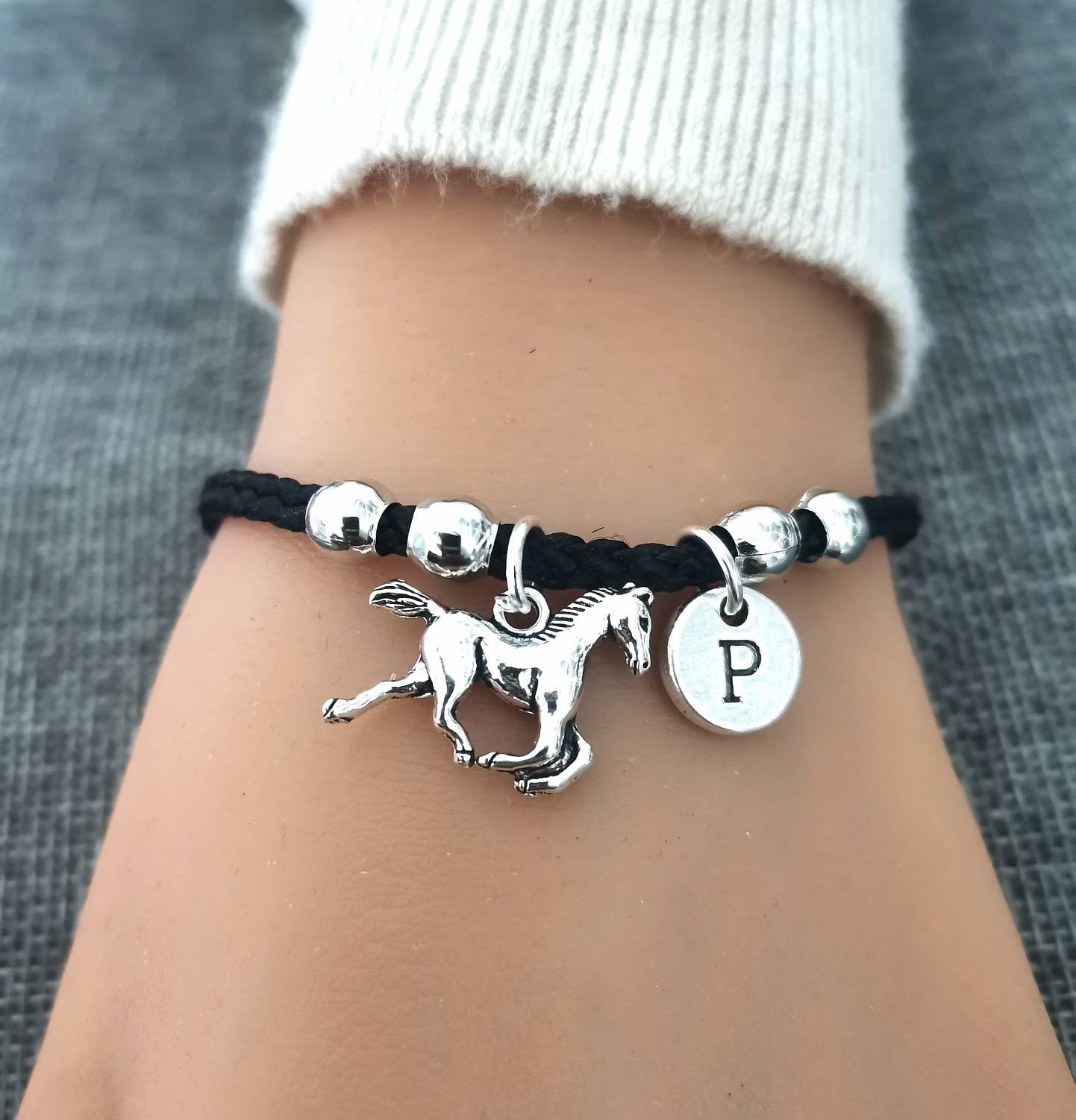 Geschenk Für Pferdeliebhaber, Pferd Armband, Charme Geschenk, Liebhaber Schmuck, Reiter, Pony Charme, Bettelarmband, Fahrt von YouLoveYouShop