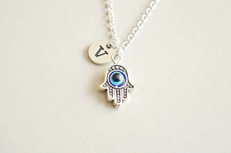 Hamza Schmuck, Hamsa Halskette, Geschenk, Hand Amulett Geschenke, Evil Eye Halskette von YouLoveYouShop