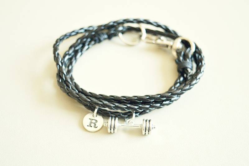 Hantel Armband, Langhantel Fitness Workout Geschenk, Gym Schmuck, Bodybuilder, Gym Buddy, Trainer von YouLoveYouShop