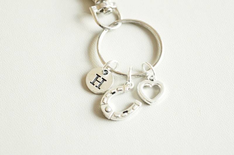 Hufeisen Schlüsselanhänger, Pferdeschuh Geschenke, Glück Hufeisen, Westernhochzeit, Glücksbringer Charm, Brautjungfer Geschenke von YouLoveYouShop
