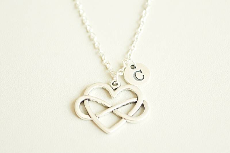 Infinity-Halskette, Personalisierte Individuelles Geschenk, Bff-Halskette, Doppelte Unendlichkeit, Schwestern, Brautjungfer, Beste Freundin, Bff von YouLoveYouShop