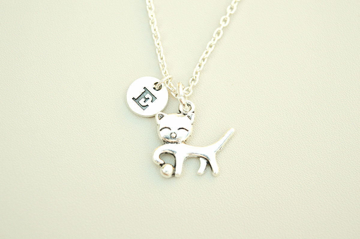 Katze Halskette, Silber Liebhaber Geschenk, Personalisierte Katzen Verlust Haustier Petloss Halskette von YouLoveYouShop