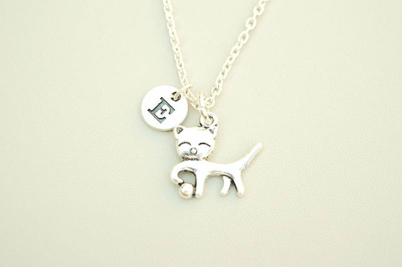 Katze Halskette, Silber Liebhaber Geschenk, Personalisierte Katzen Verlust Haustier Petloss Halskette von YouLoveYouShop