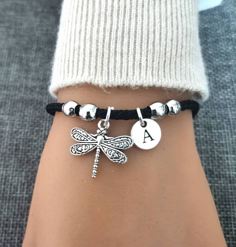 Libelle Geschenke, Armband, Charm Insekt Silber Schmuck, Charme, Armband von YouLoveYouShop