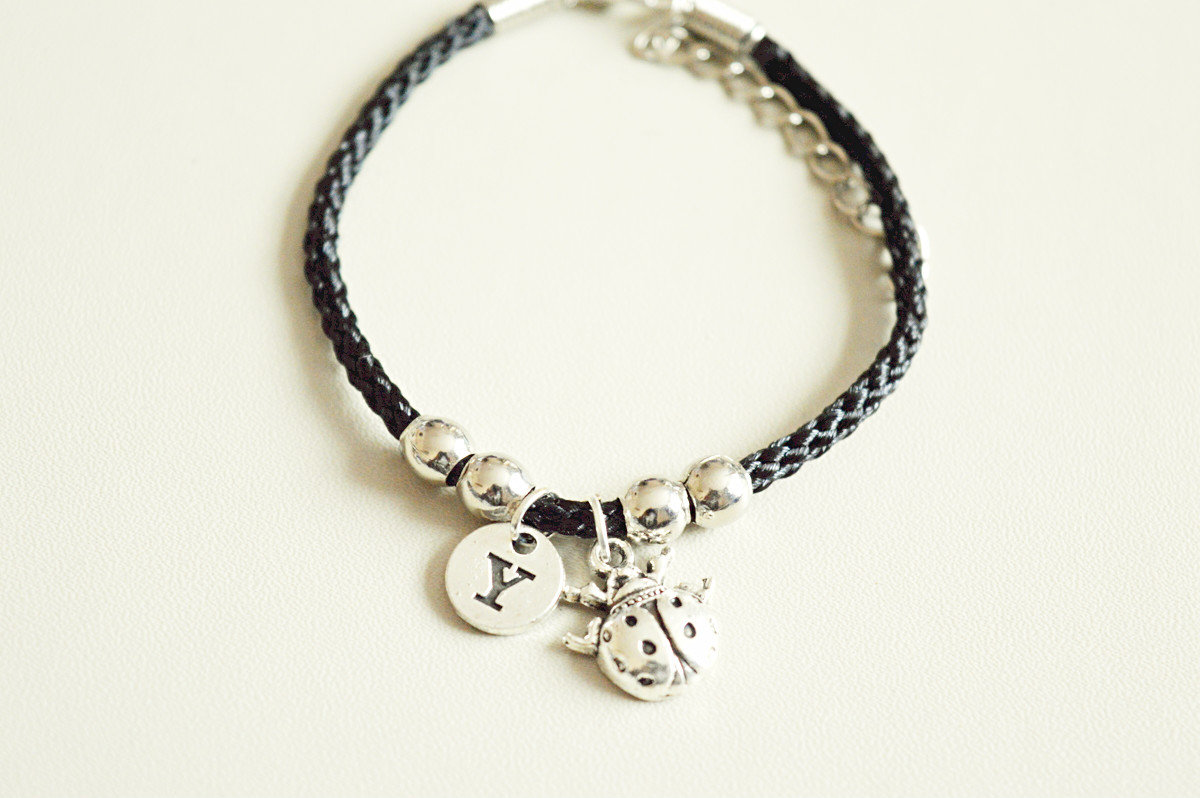 Marienkäfer Armband, Schmuck, Geschenk, Käfer Liebhaber, Insekt Armreif, Charm von YouLoveYouShop