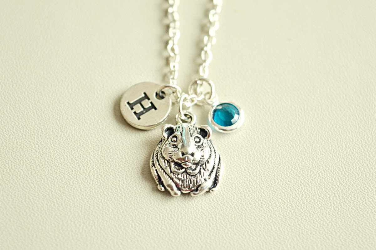 Meerschweinchen Geschenk, Halskette, Schmuck, Hamster Anhänger, Armreif von YouLoveYouShop