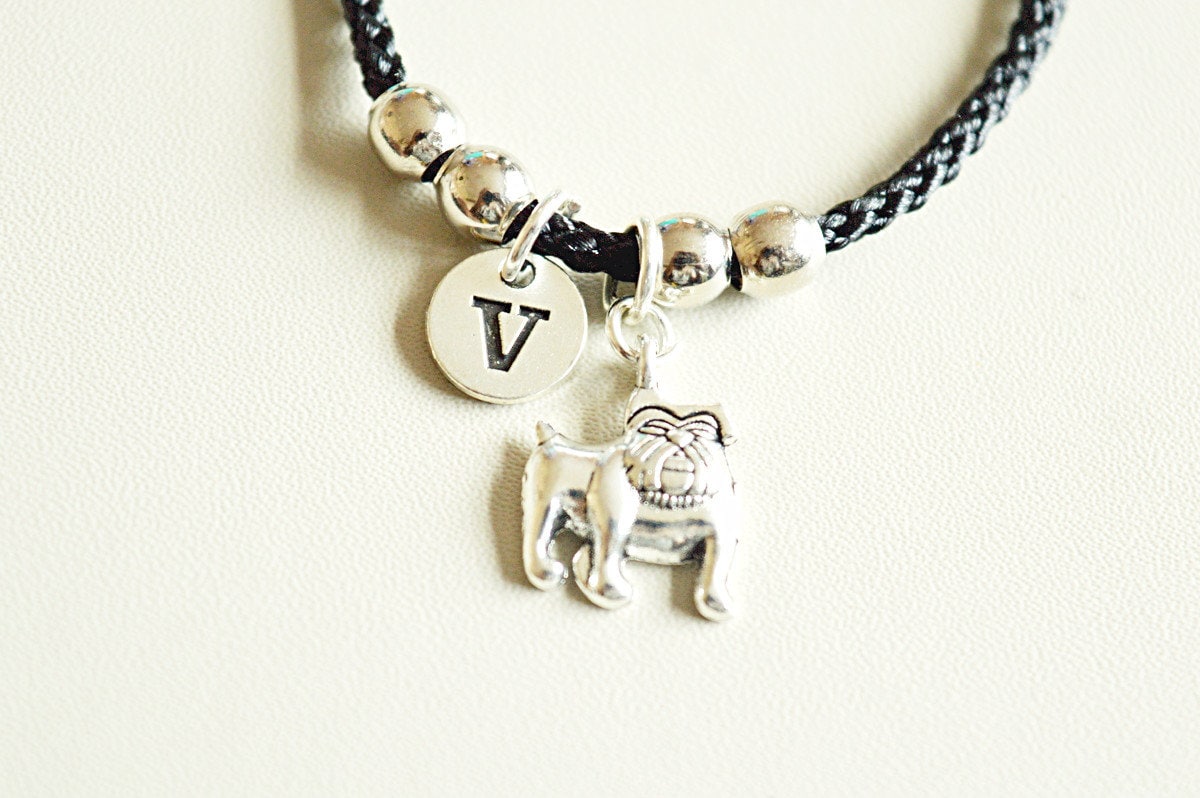 Mops Armband, Geschenk, Schmuck, Hund, Bulldogge Geschenke, Charm, Liebhaber, Besitzer, Hundebesitzer von YouLoveYouShop