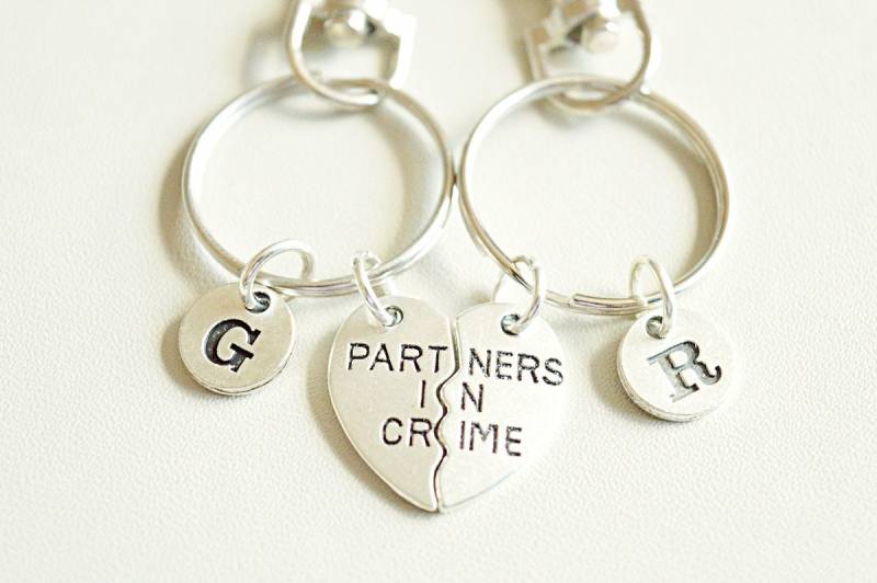 Partner in Crime, Crime Geschenk, Keychain, Schmuck, Paar, Sein Und Sie Partner in Crime, Crime Geschenk, Keychain, Schmuck, Paar, Sein Und Sie von YouLoveYouShop