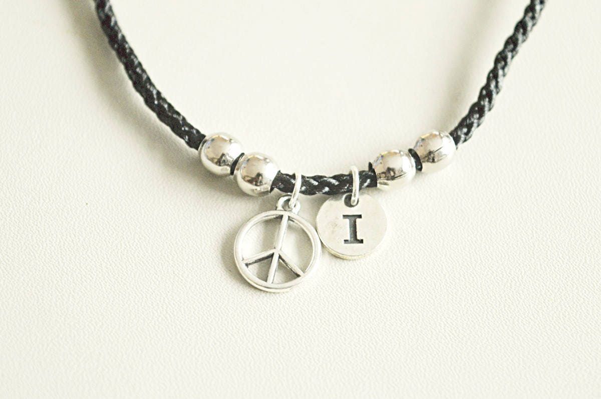 Peace Armband, Zeichen Hippie Boho Schmuck, Symbol 70Er, 80Er, Old School, Hippy von YouLoveYouShop